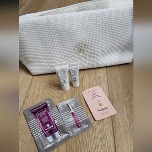 Sisley Anti Aging Skincare Set 5 Pcs with White Makeup Bag New